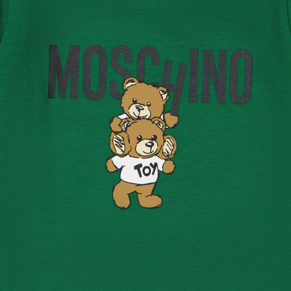 Moschino Baby Unisex T-shirt Donker Groen