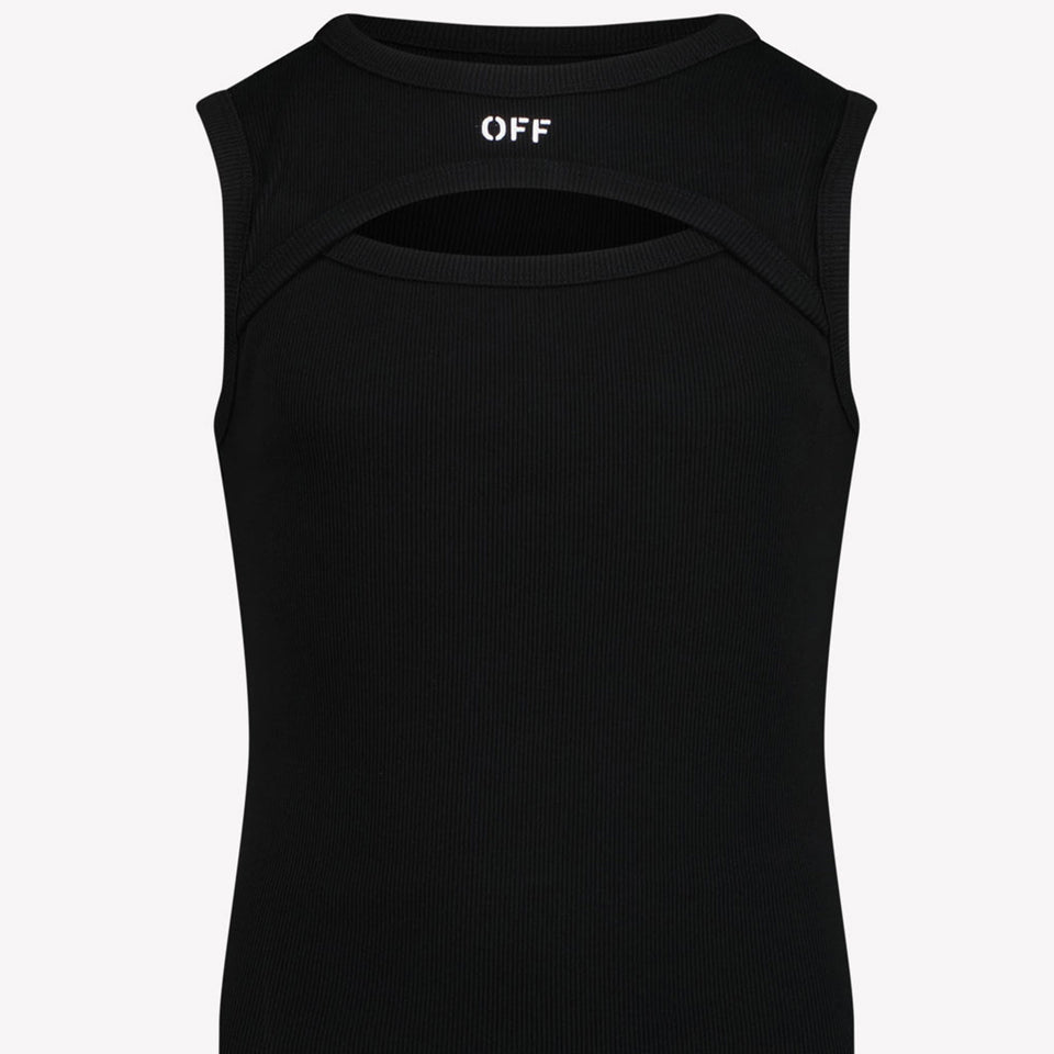 Off-White Kids Girls Dress Black