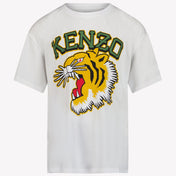 Kenzo Kids Unisex t-shirt beyaz