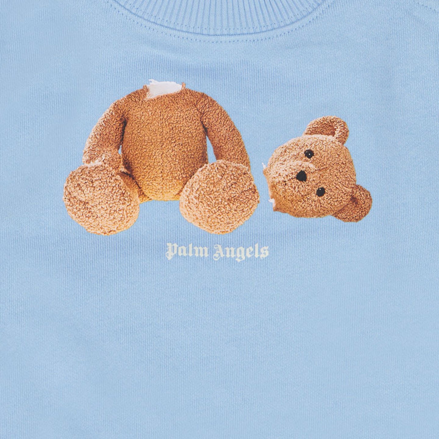 Palm Angels Baby boys sweater in Light Blue