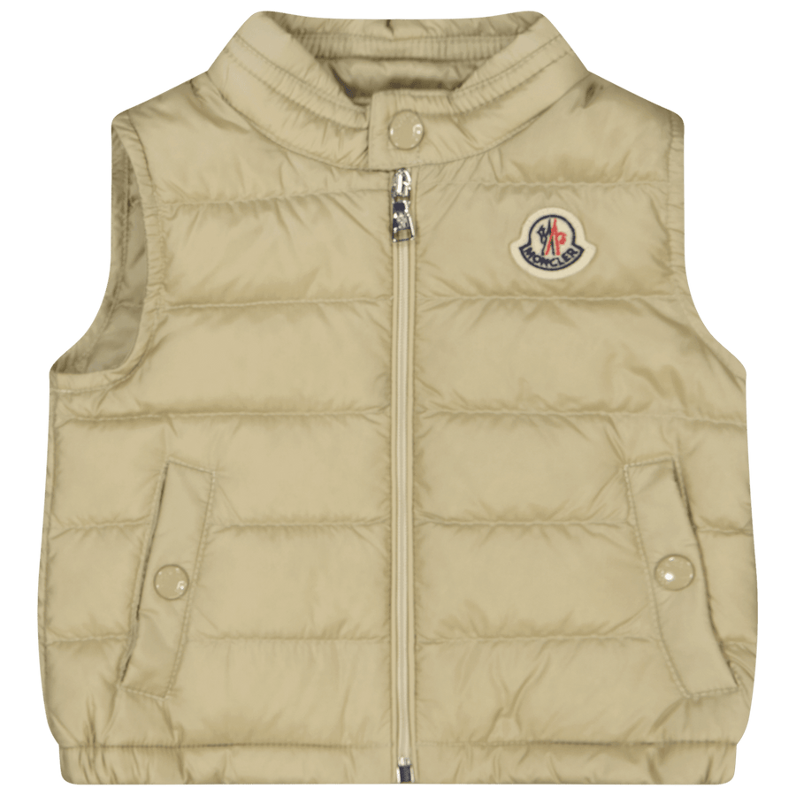 Moncler Baby Unisex Gilet Beige