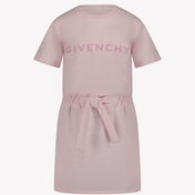 Givenchy çocuk kızları açık pembe elbise