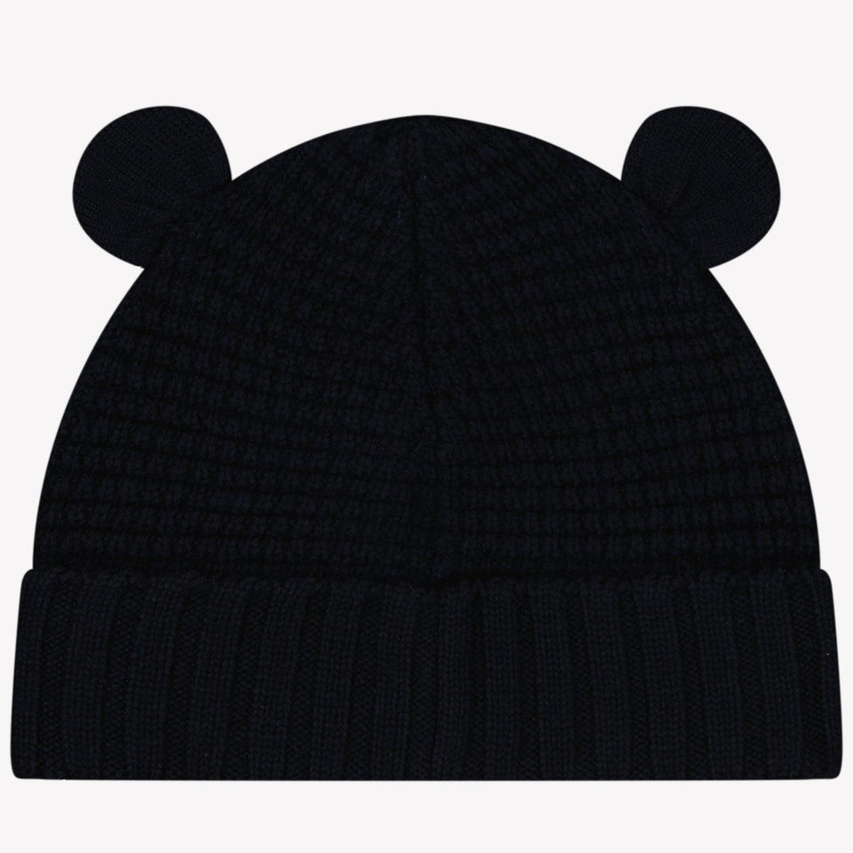 Moncler Baby Unisex Hat in Navy