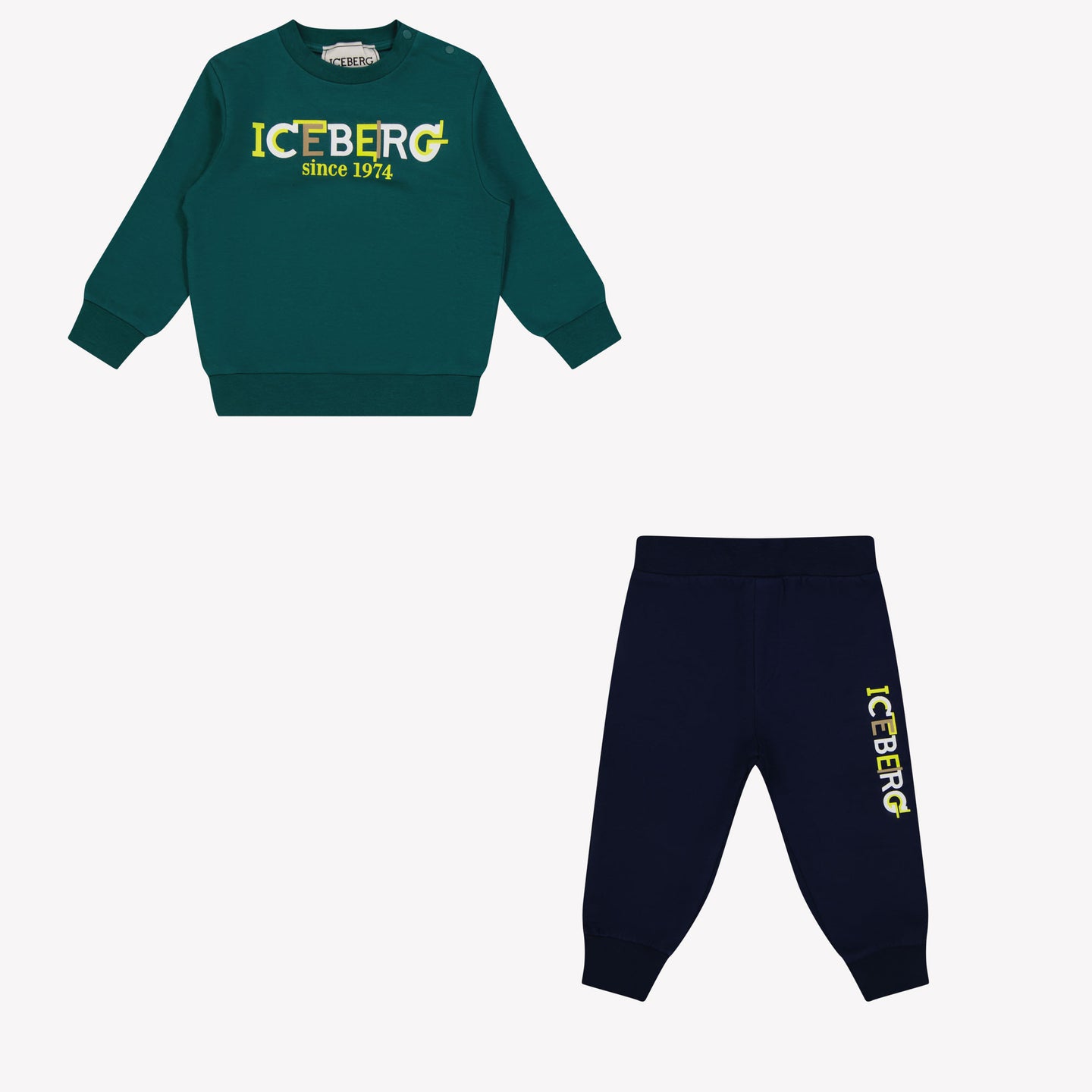 Iceberg Baby Boys Jogging Suit Green