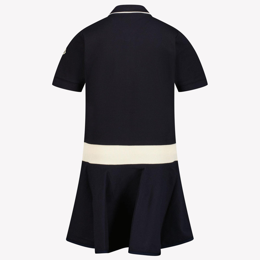 Moncler Kids Girls Dress Navy