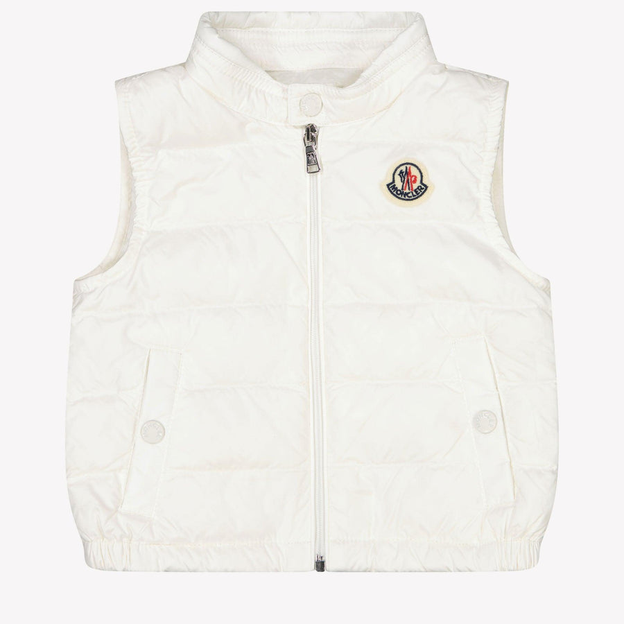 Moncler New Amaury Baby Boys Gilet in White