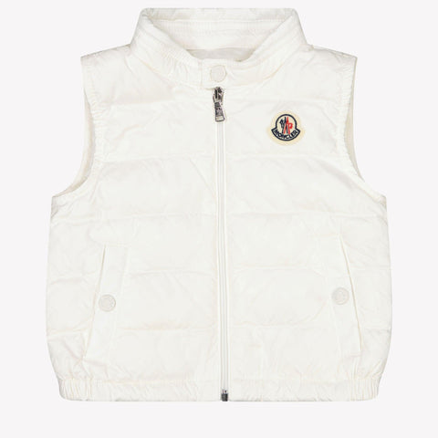 Moncler New Amaury Baby Boys Bodywarmer  White