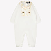 Versace Baby unisex box suit White