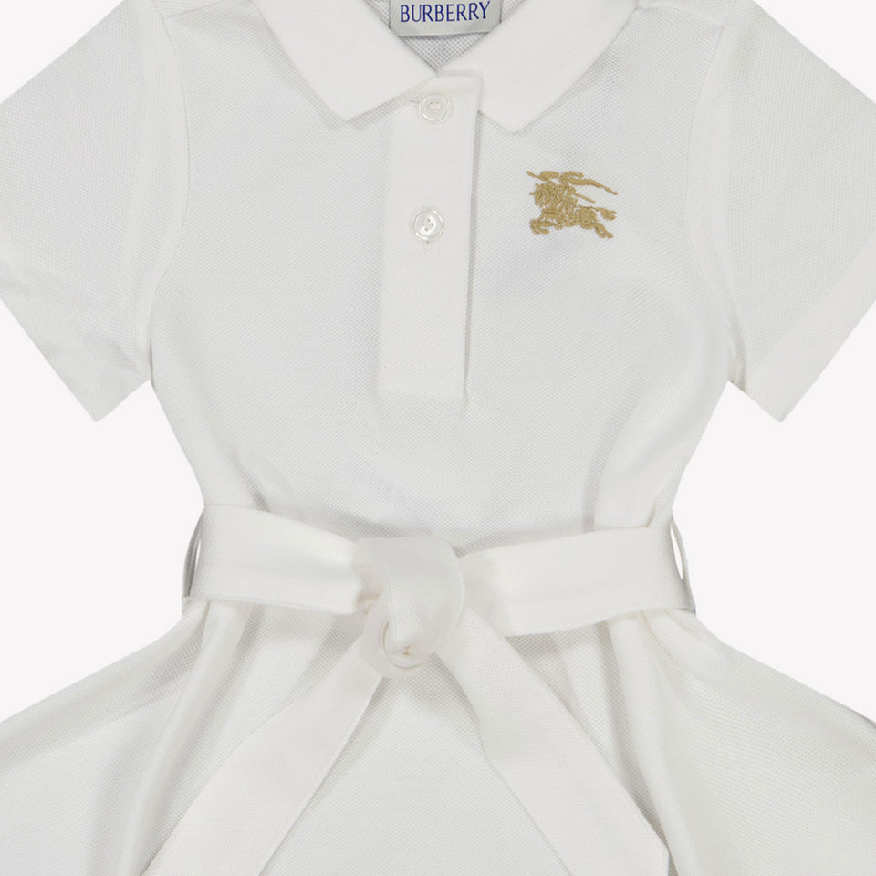 Burberry Astrid Baby Girls Dress in White