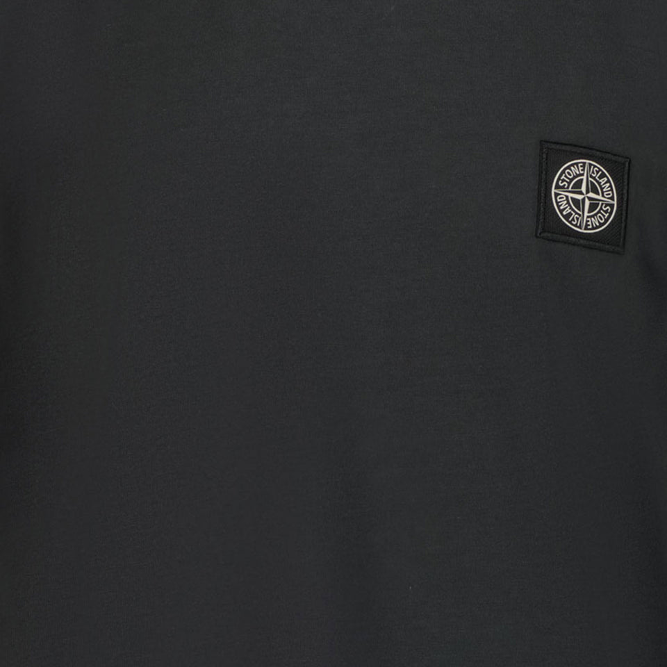 Stone Island Kinder Jongens T-Shirt In Antraciet