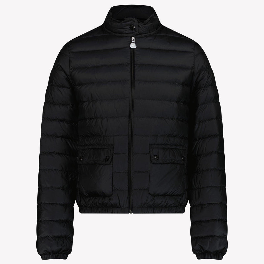 Moncler Lans Girls Mid-Season Jacket in Black