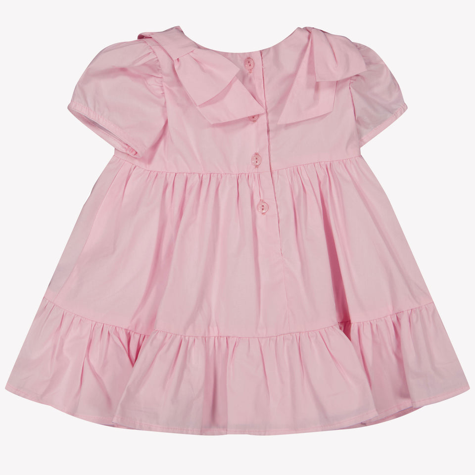 MonnaLisa Baby Meisjes Jurk In Licht Roze