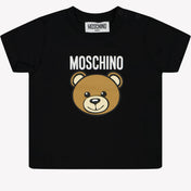 Moschino bebek unisex t-shirt siyah