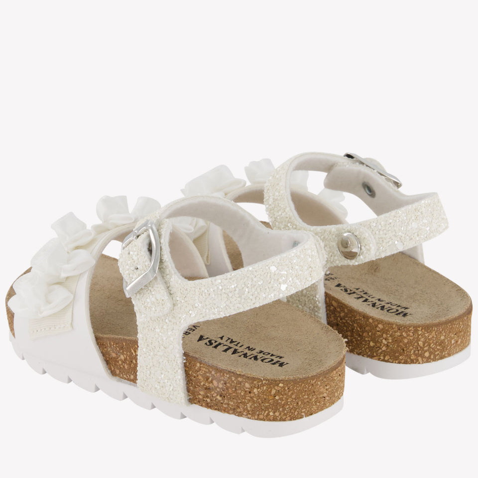 MonnaLisa Girls Sandals In White