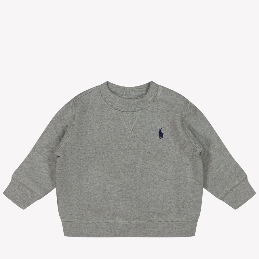 Ralph Lauren Baby Boys Sweater in Light Grey