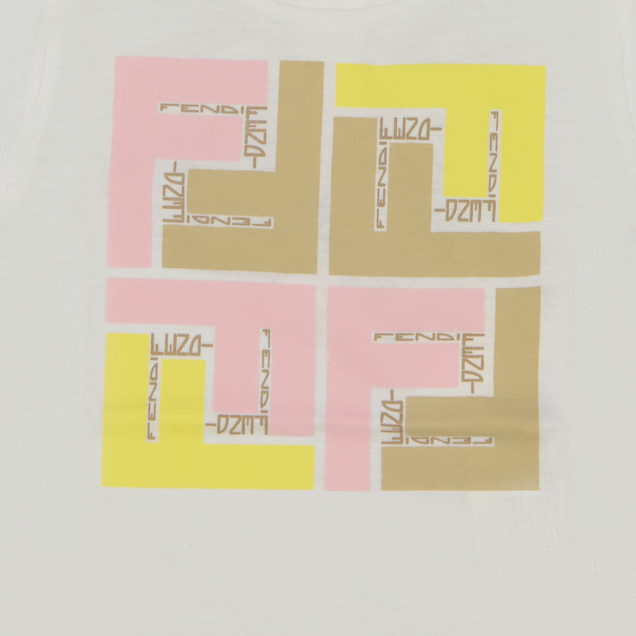 Fendi Baby Meisjes T-shirt Wit
