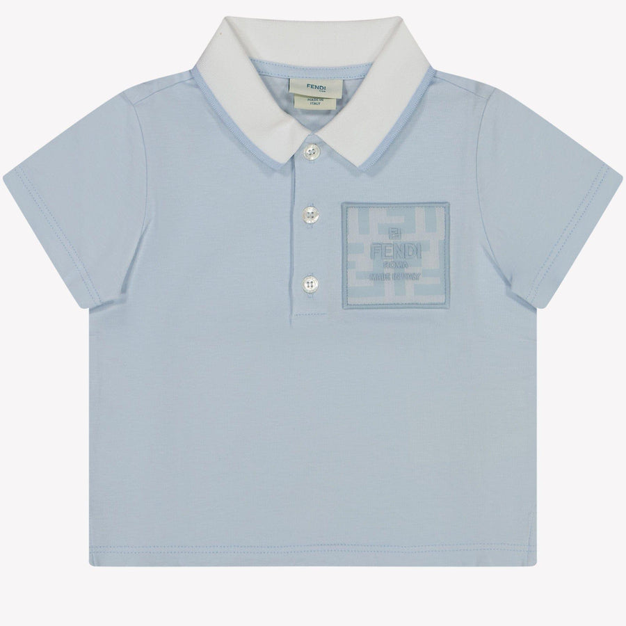 Fendi Baby Jongens Polo Licht Blauw 3 mnd