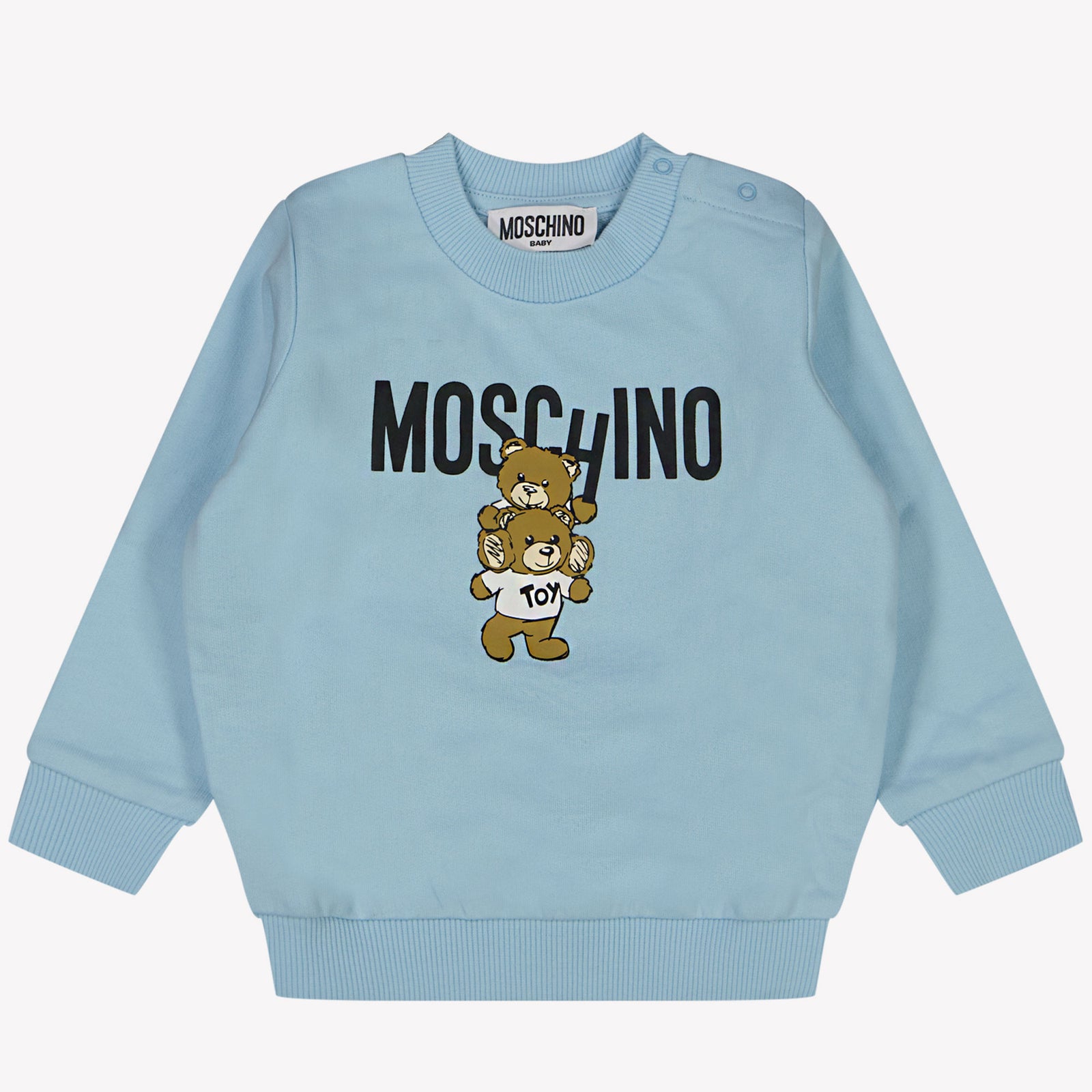 Moschino 男の子のセーターライトブルー