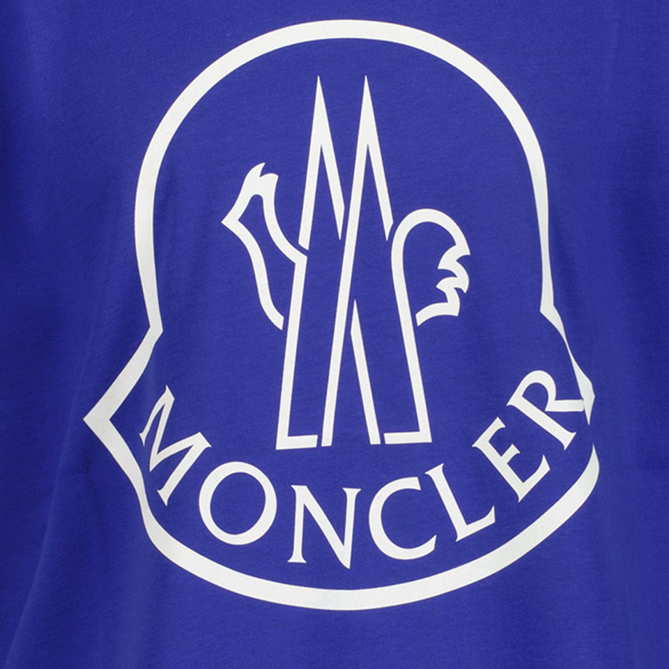 Moncler Jongens T-shirt Cobalt Blauw