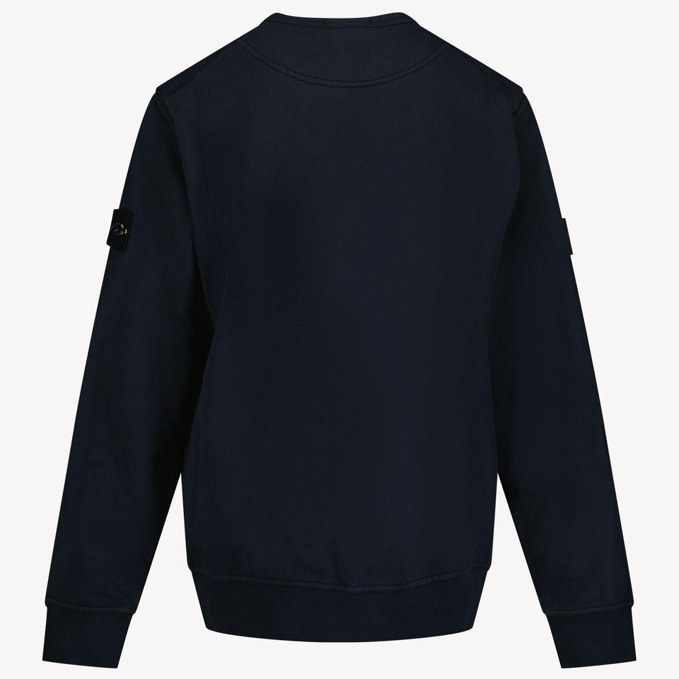 Stone Island Kids Boys Sweater in Navy