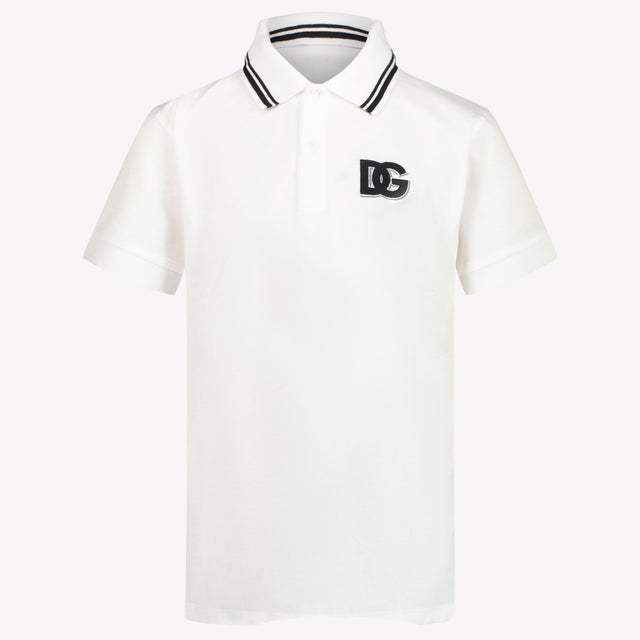 Dolce & Gabbana Kids Boys Polo in White