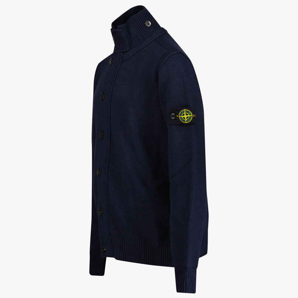 Stone Island Boys Cardigan Navy