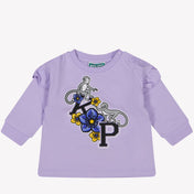 Kenzo Kids Bebek kızlar tişört lila