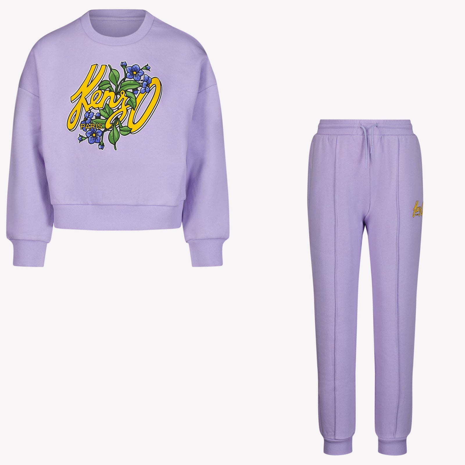 Kenzo Kids Girls Pants Lilac