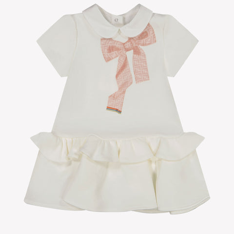 Fendi Baby Girls Dress In White