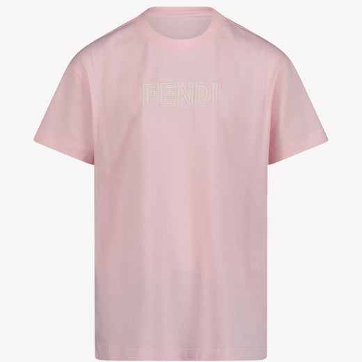 Fendi ユニセックスTシャツライトピンク