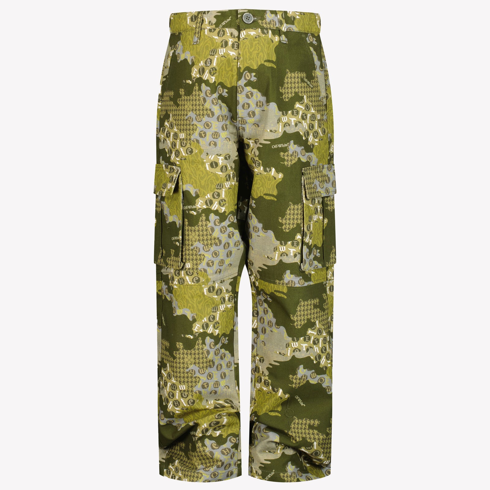 Off-White Boys Pants Army