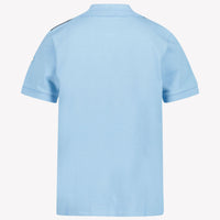 Moncler Kids Boys Polo  Light Blue