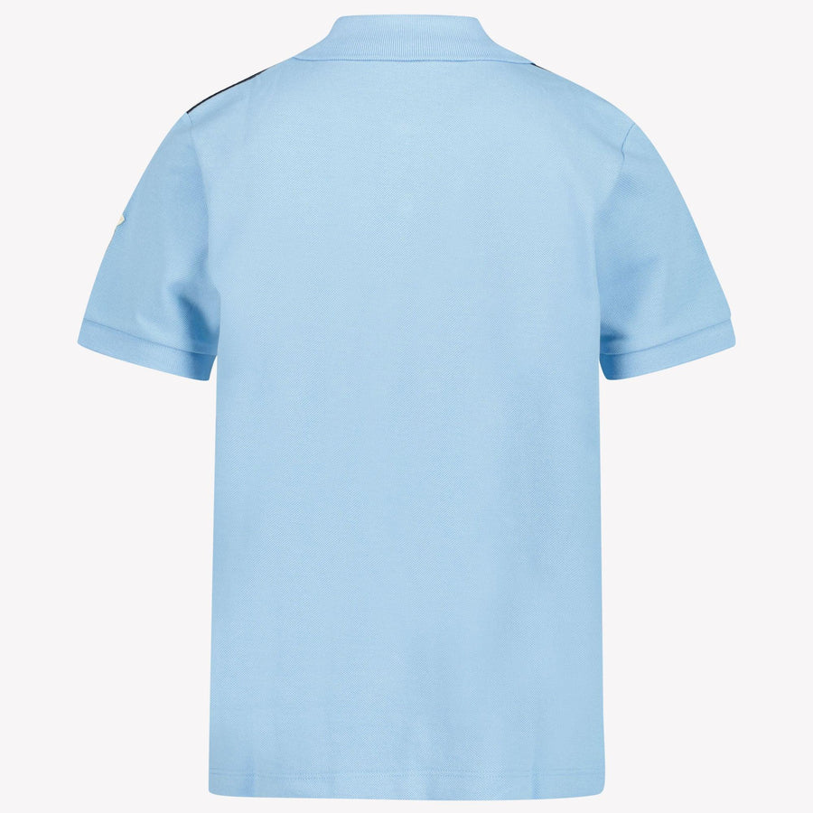 Moncler Kids Boys Polo  Light Blue