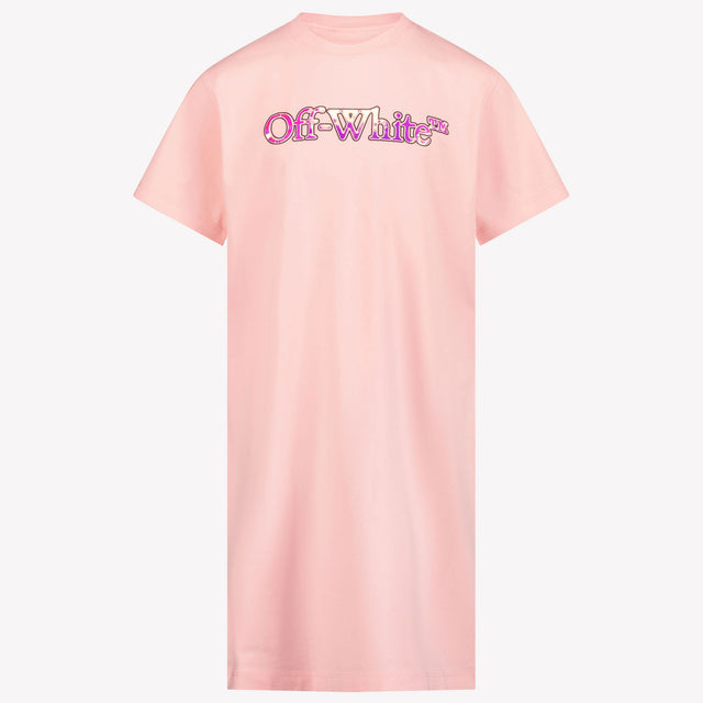 Off-White Kids Girls Dress Light Pink