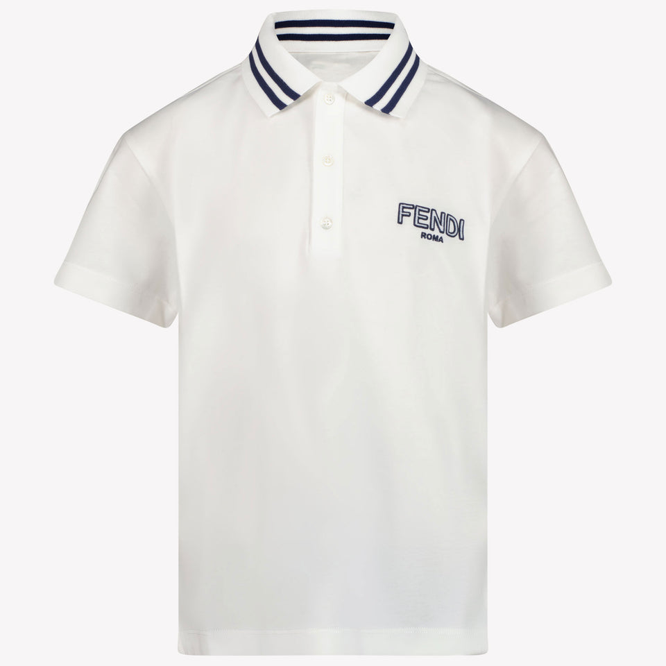 Fendi Kids Boys Polo in White