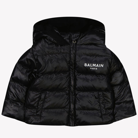 Balmain Baby boys winter coat Black