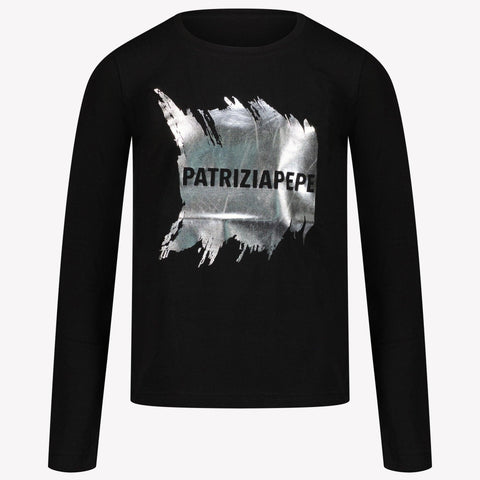 Patrizia Pepe Kids Girls T-Shirt Black