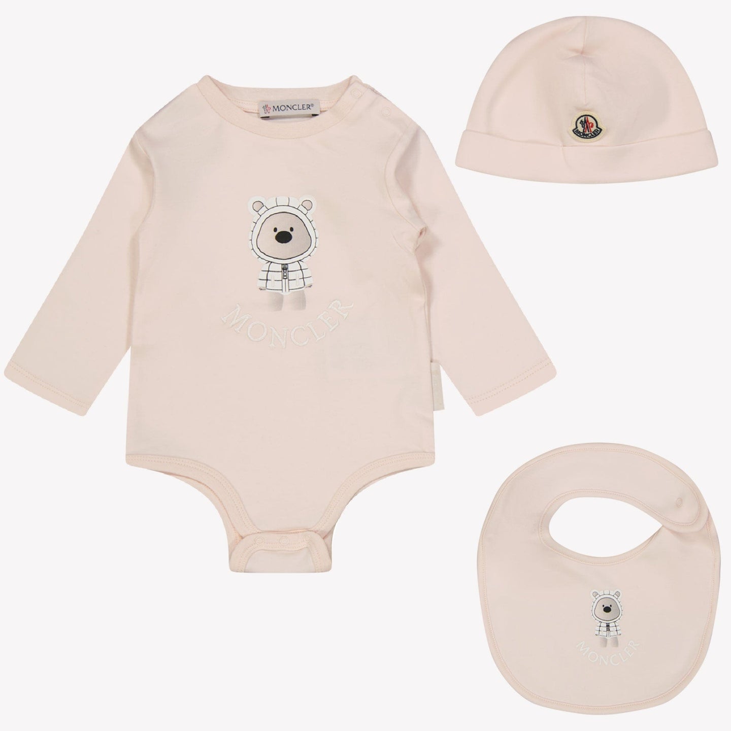 Moncler Baby Unisex Rompertje Licht Roze 3/6