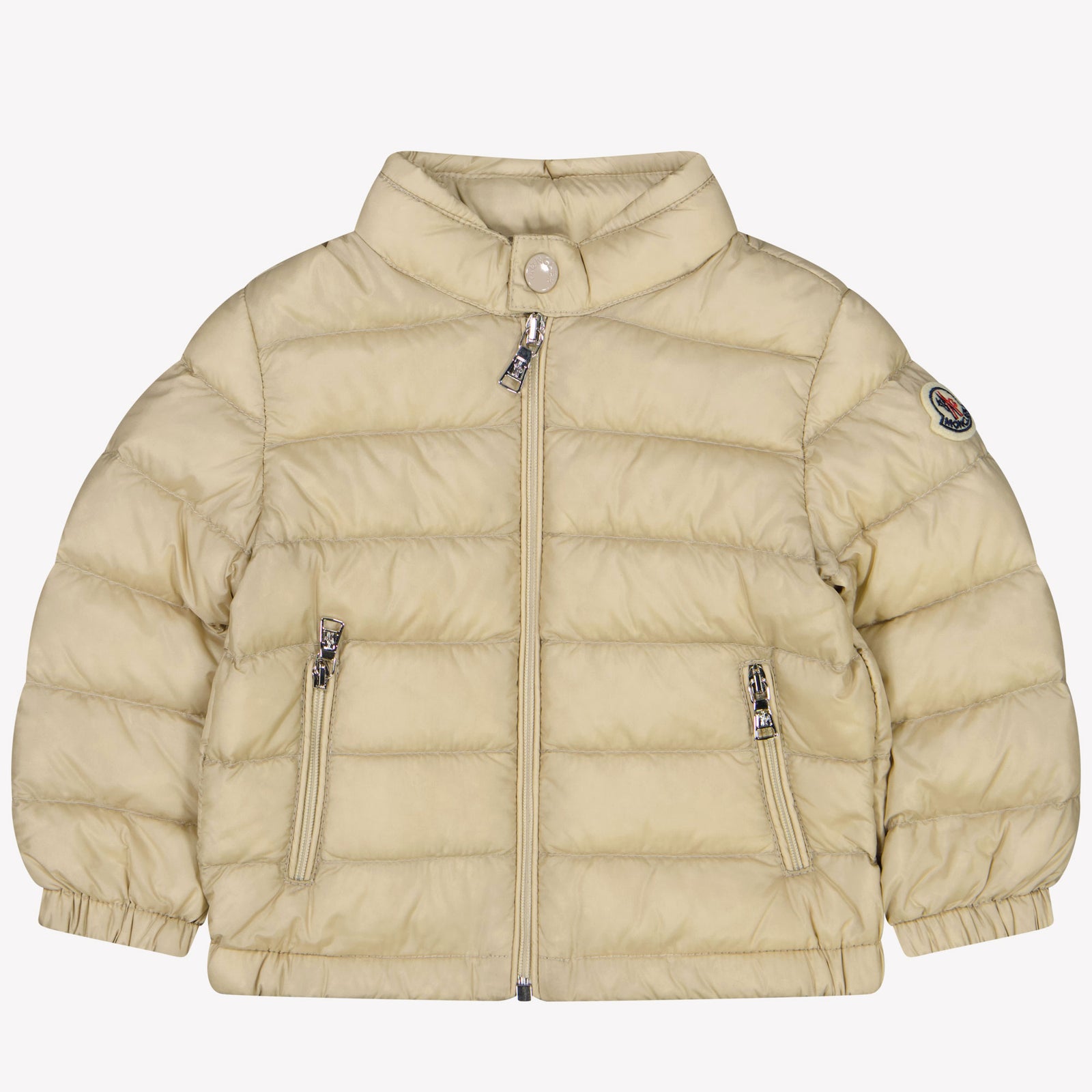 Moncler Acorus Baby Jongens Tussenjas In Licht Beige