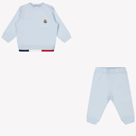 Moncler Baby Boys Tracksuit   Light Blue
