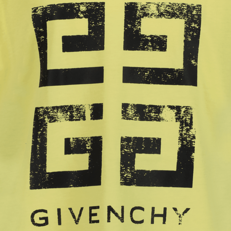 Givenchy Kinder Jongens T-Shirt Geel