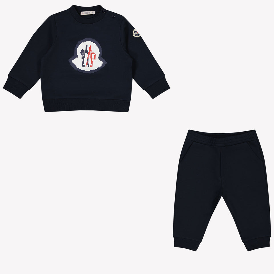 Moncler Baby Jongens Joggingpak In Navy