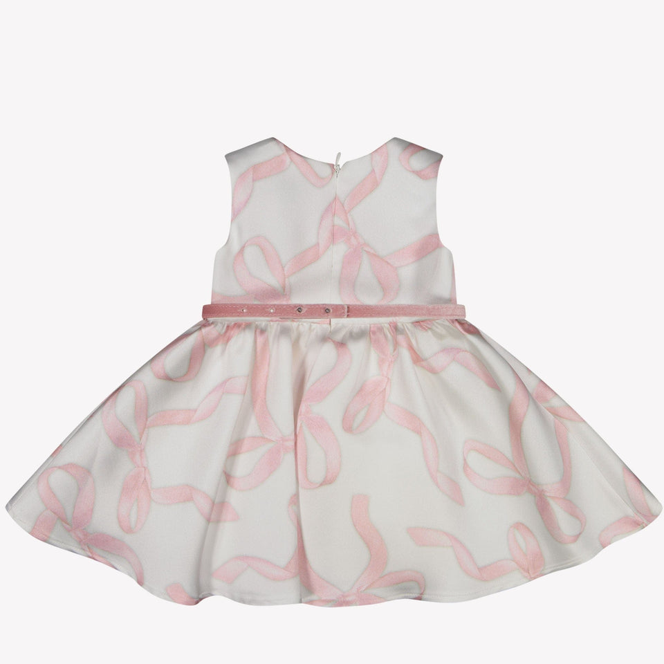 Monnalisa Baby Meisjes Jurk Off White