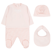 Fendi Baby Girls Playsuit Light Pink