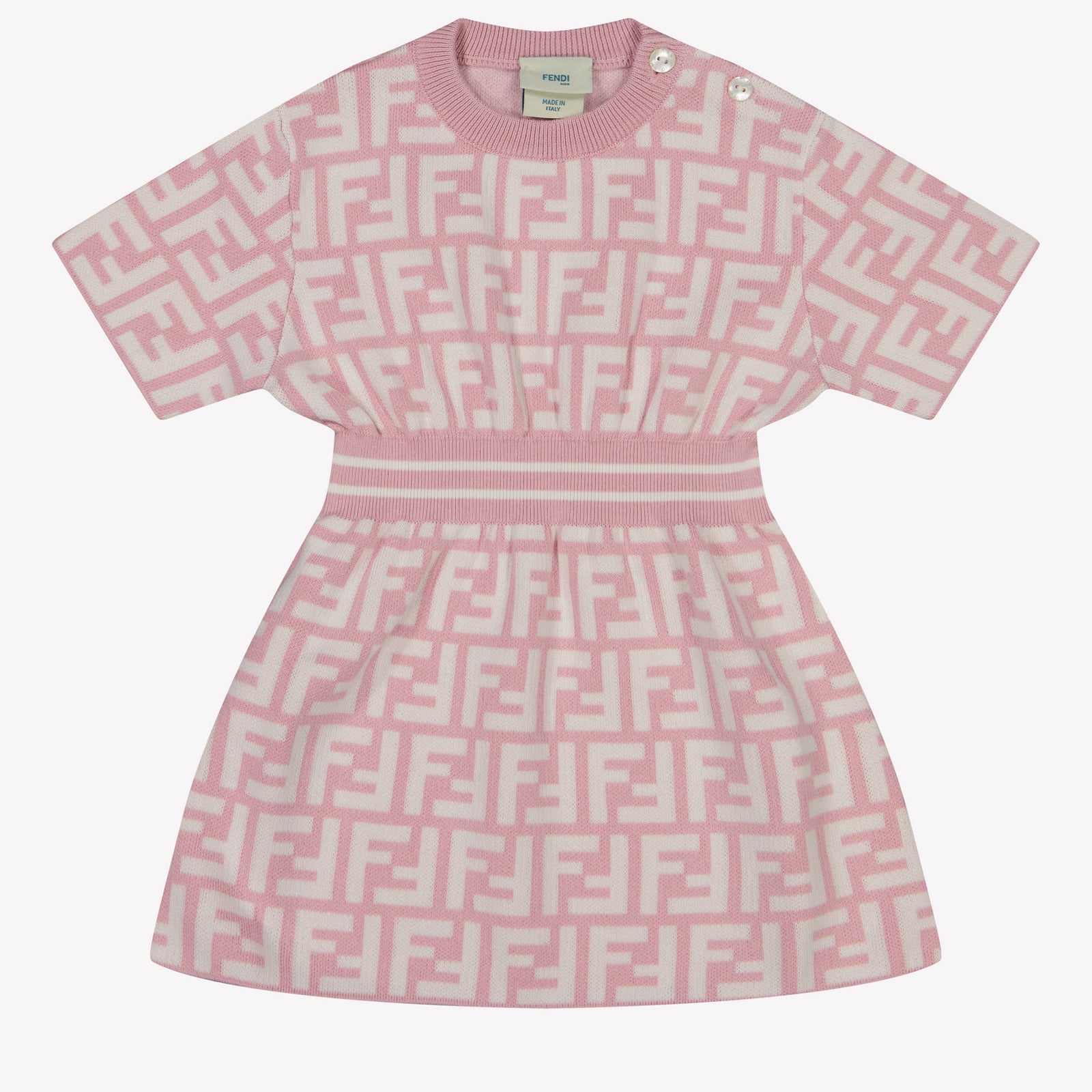 Fendi Baby Meisjes Jurk In Licht Roze