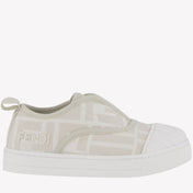 Fendi Unisex Sneakers Licht Beige