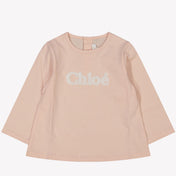Chloe 女の赤ちゃんTシャツライトピンク
