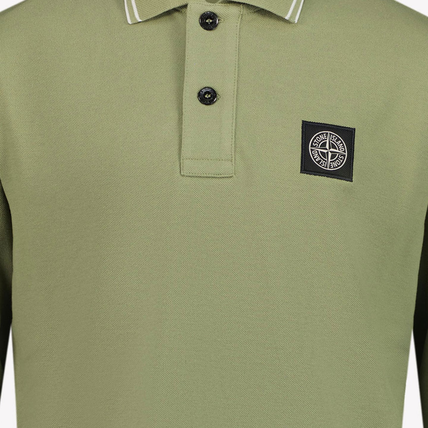 Stone Island Boys Polo Olive Green