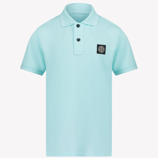 Stone Island Jongens Polo Turquoise 2Y