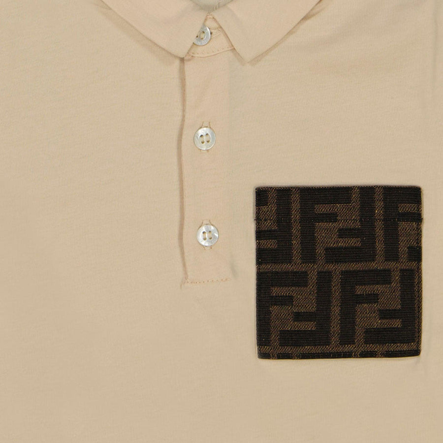 Fendi Baby Boys Polo  Beige